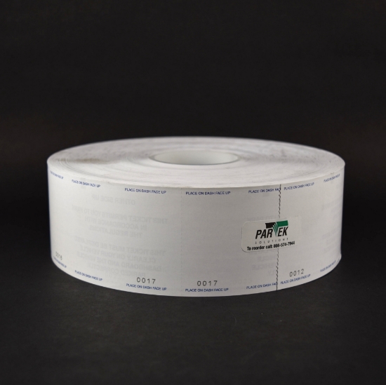 Cale Pay & Display Rolls 4" Numbered w/stub 4/case